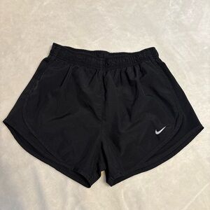 Nike Women’s Black Athletic Running Shorts with Reflective Swoosh
